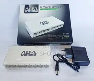 Alfa Net 8 Port Switch 10/100 MBPS Supports CCTV Camera