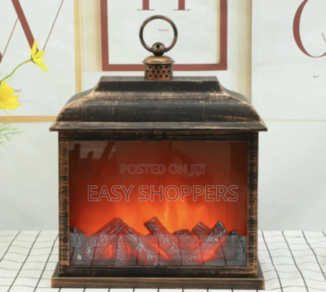 Simulated Fireplace Lamp LED Decoration Ornaments Lantern