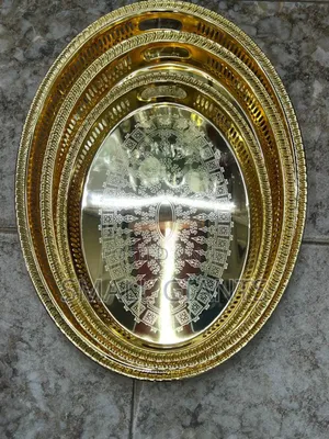 Set of 3 Golden Trays