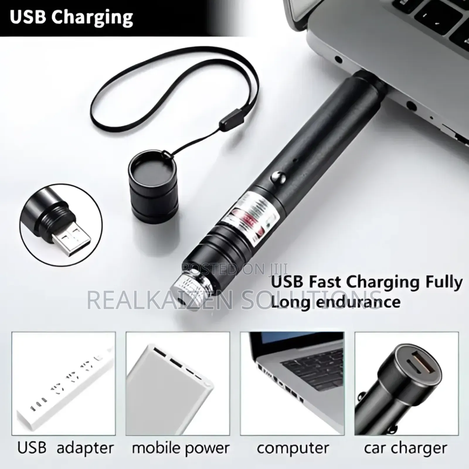 High Power Rechargeable Green Light Laser Pointer