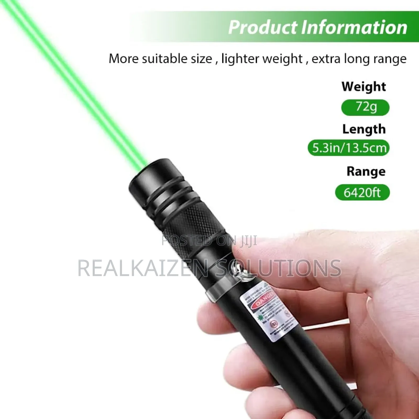 High Power Rechargeable Green Light Laser Pointer