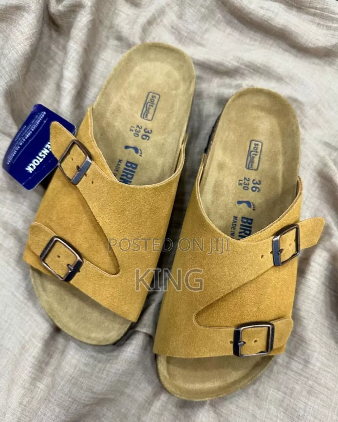 Fuzzy Zurich Suede Sandals
