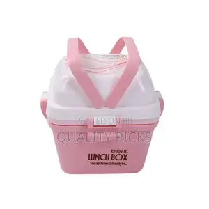 Storage Lunch Box With Hidden Handle Four-Sided Buckle