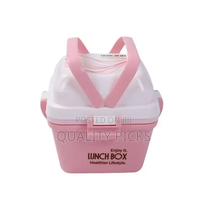 Storage Lunch Box With Hidden Handle Four-Sided Buckle