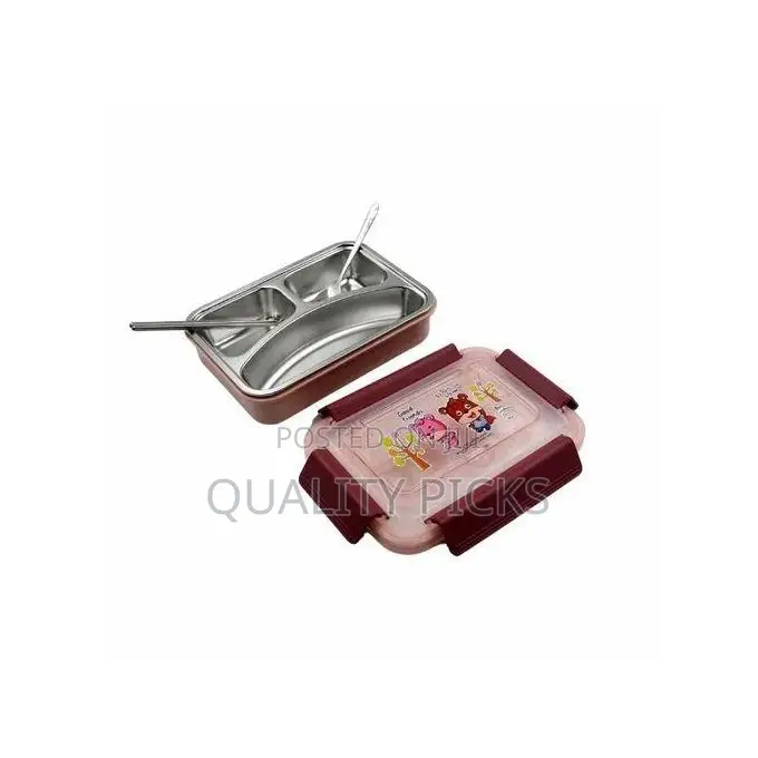 3 Compartment Lunch Box, Portable Food Flask Container