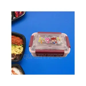 3 Compartment Lunch Box, Portable Food Flask Container