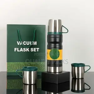 680ml Gift Box Set Flask With 2 Cup Double-Layer