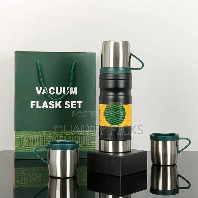 680ml Gift Box Set Flask With 2 Cup Double-Layer