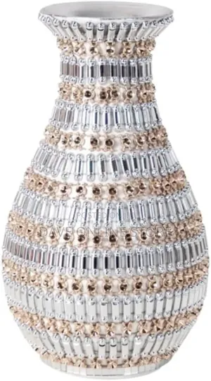 Home Decor Ceramic Vase With Rhinestones