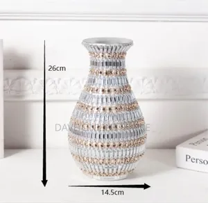 Home Decor Ceramic Vase With Rhinestones