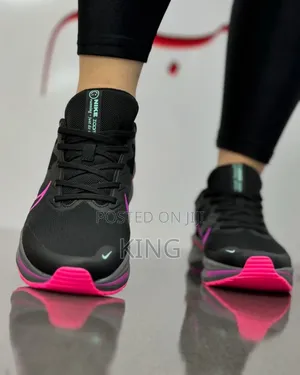 Nike Zoom X Smile Women Sneakers. Black Pink