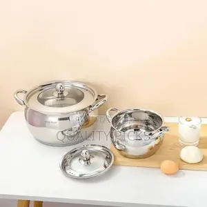 6 PCS of Stainless Steel Saucepans Cookware Induction