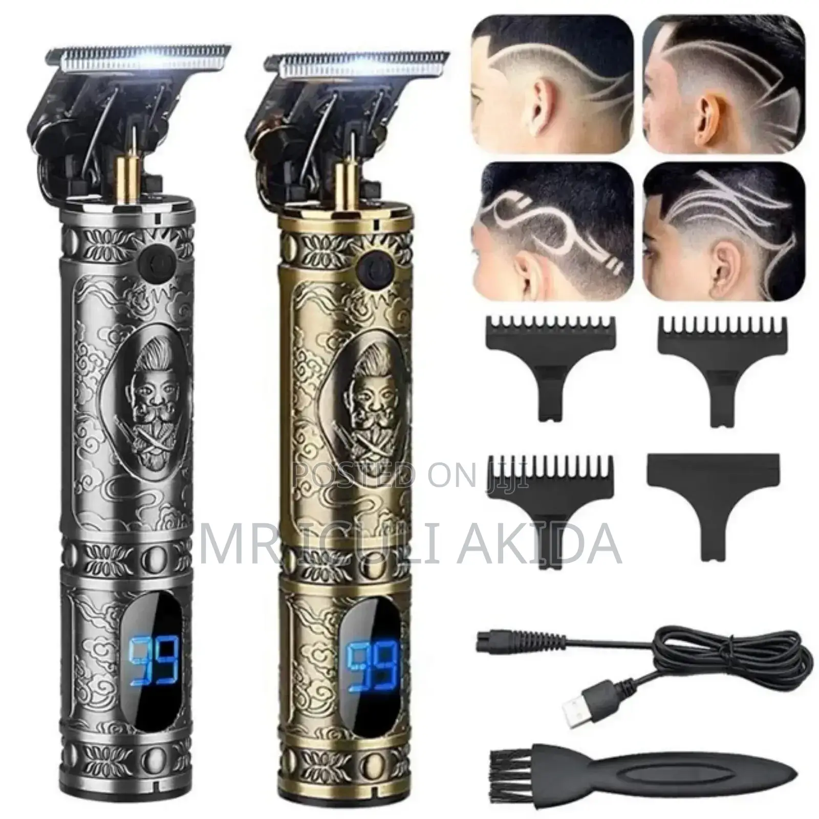 Vintage T88 Rechargeable Led Display Clippers/Trimmers