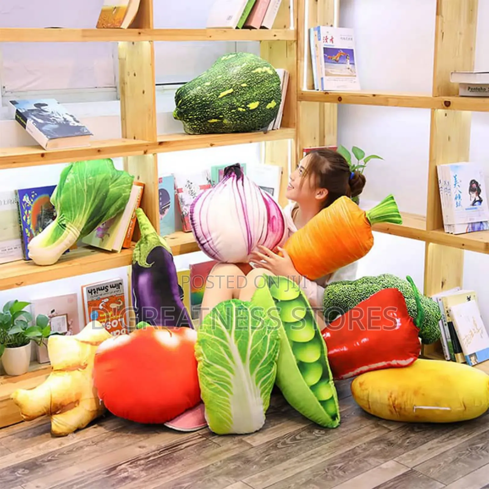A Pair of Fruit Designed Pillows