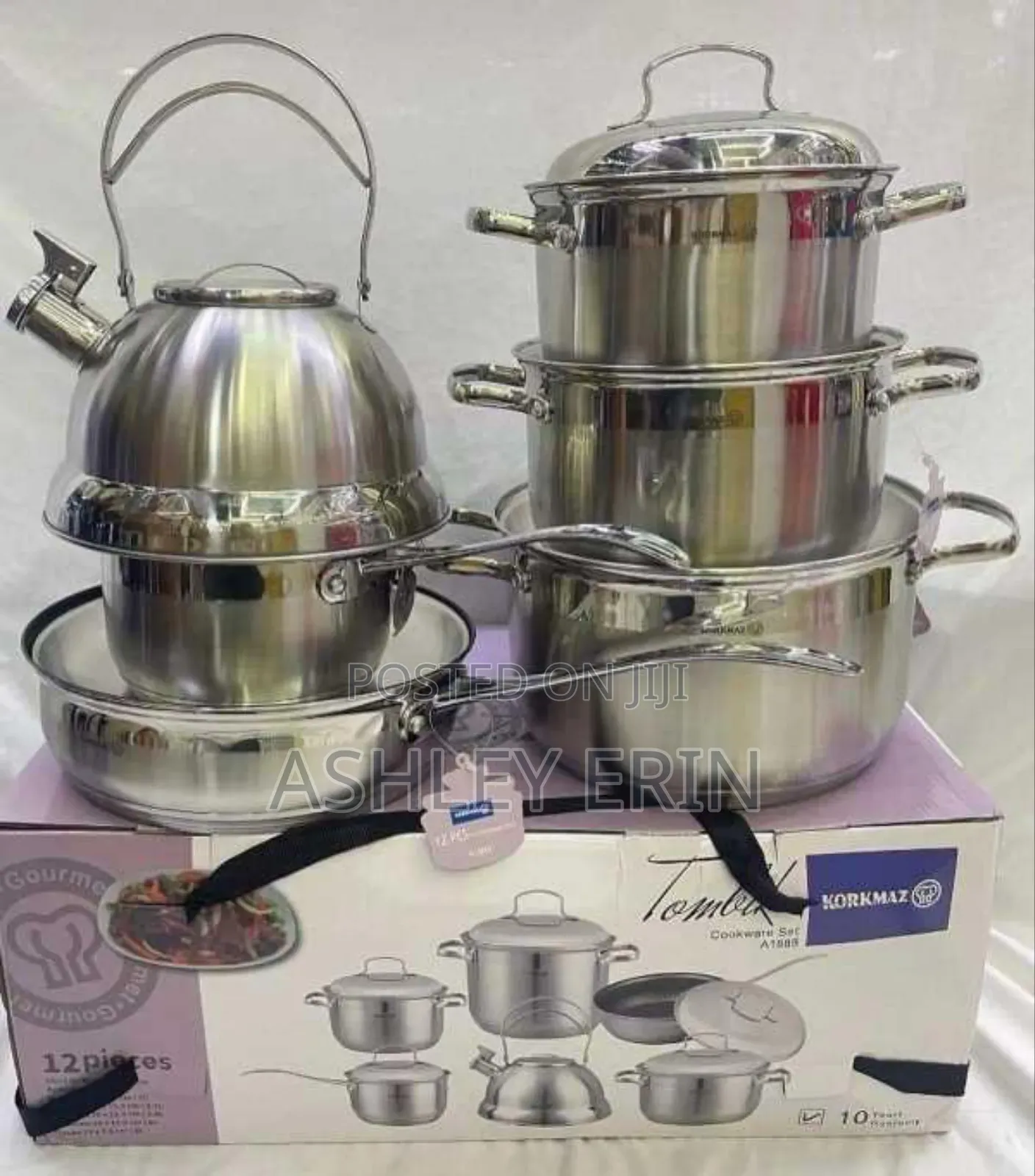 12 PCS Stainless Steel Cookware Set