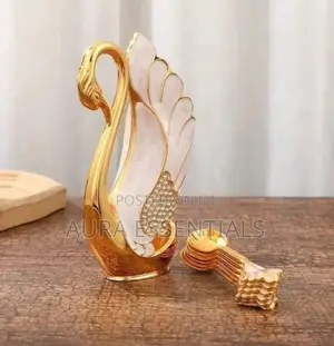 Gold Decorative Dessert Tea Spoon Set