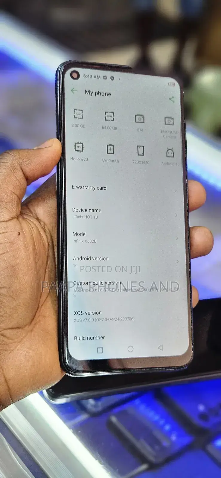 Infinix Hot 10 64 GB Black