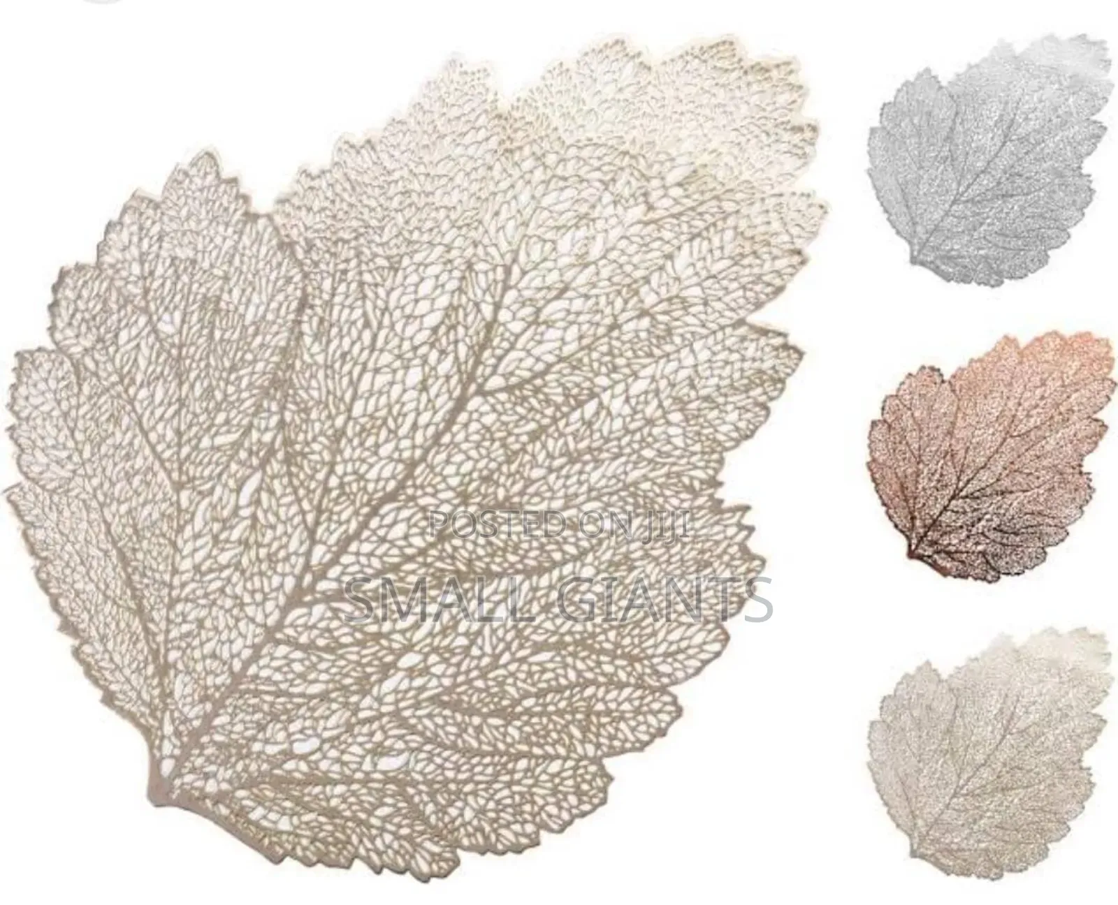 6pcs Leaf Shaped Placemats
