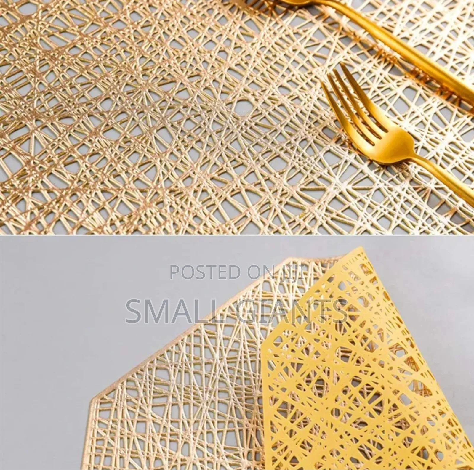 Set of 6 Octagonal Shaped Non- Slip Placemats