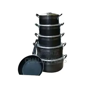 11 Piece Non-Sticky Saucepans Cookware Dishes Pots