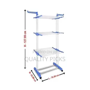 Foldable 3 Layer Clothes Hanger Dryer Stand Rack Indoor