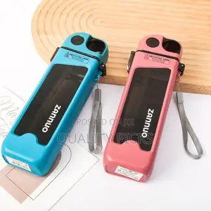 350ML Double Layer Square Plastic Water Bottle With Straw
