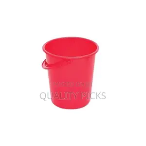 Bundle of Two Seven Star Plastic Bucket 10L - Red, Pink