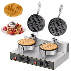 Commercial Waffle Maker, Double Head Waffle Maker Machine