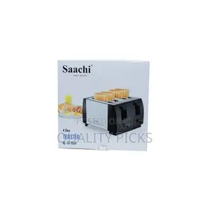 Saachi Stainless Steel 4 Slice Bread Toaster - Silver