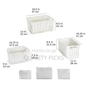 3 Piece Multipurpose Rectangular Handmade Organizer