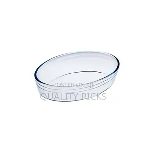 O Cuisine 30x21cm Oval Glass Pie Cake Baking Mould