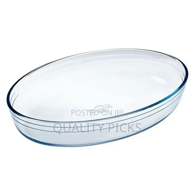 O Cuisine 30x21cm Oval Glass Pie Cake Baking Mould