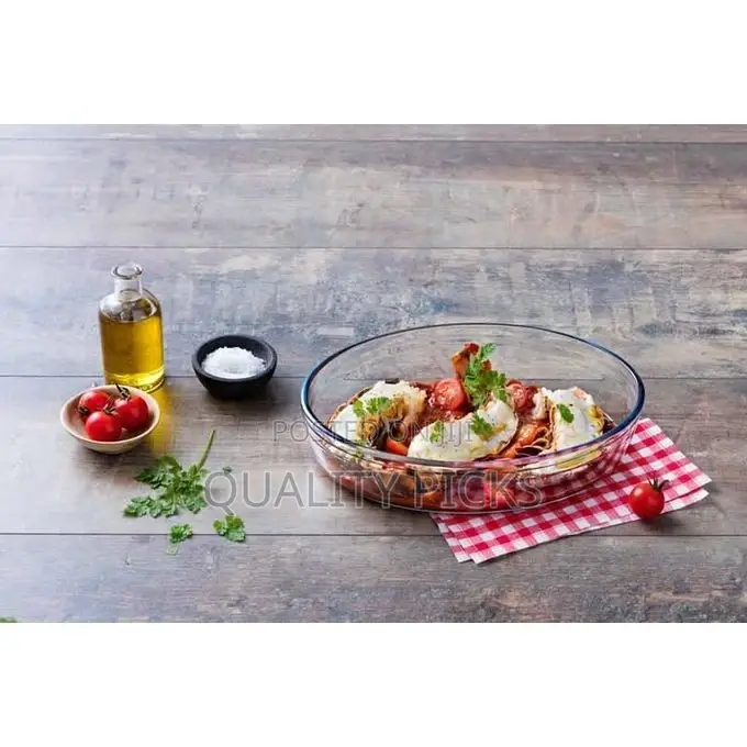 O Cuisine 30x21cm Oval Glass Pie Cake Baking Mould