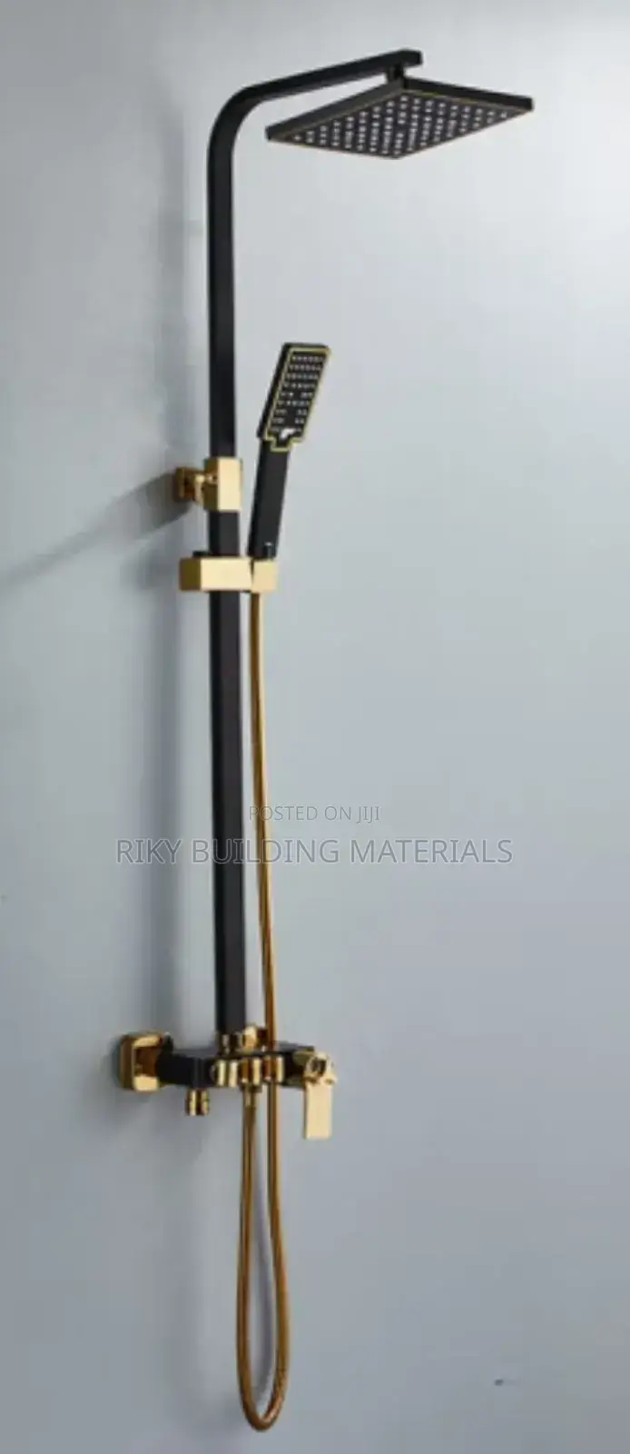 Shower Kits Black and Silver