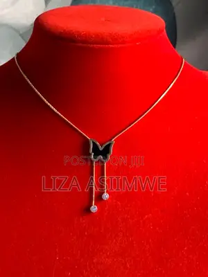 Black Butterfly Necklace for Ladies