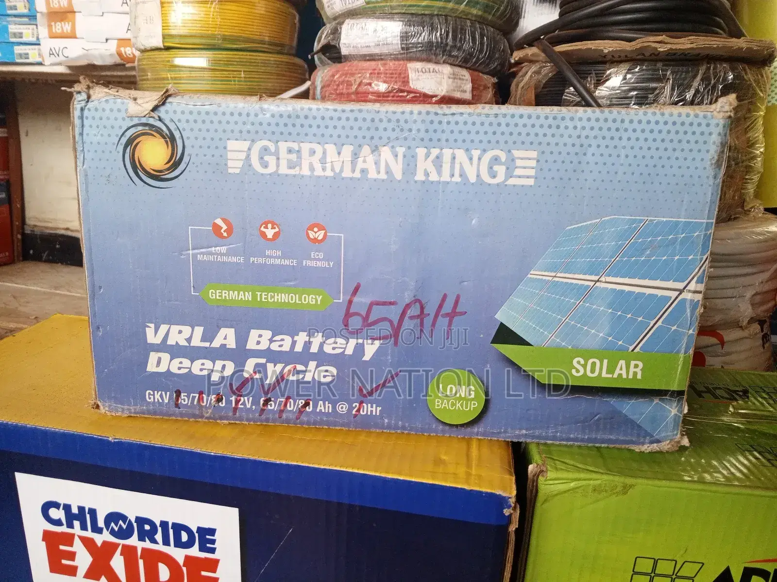 65ah German King Solar Battery