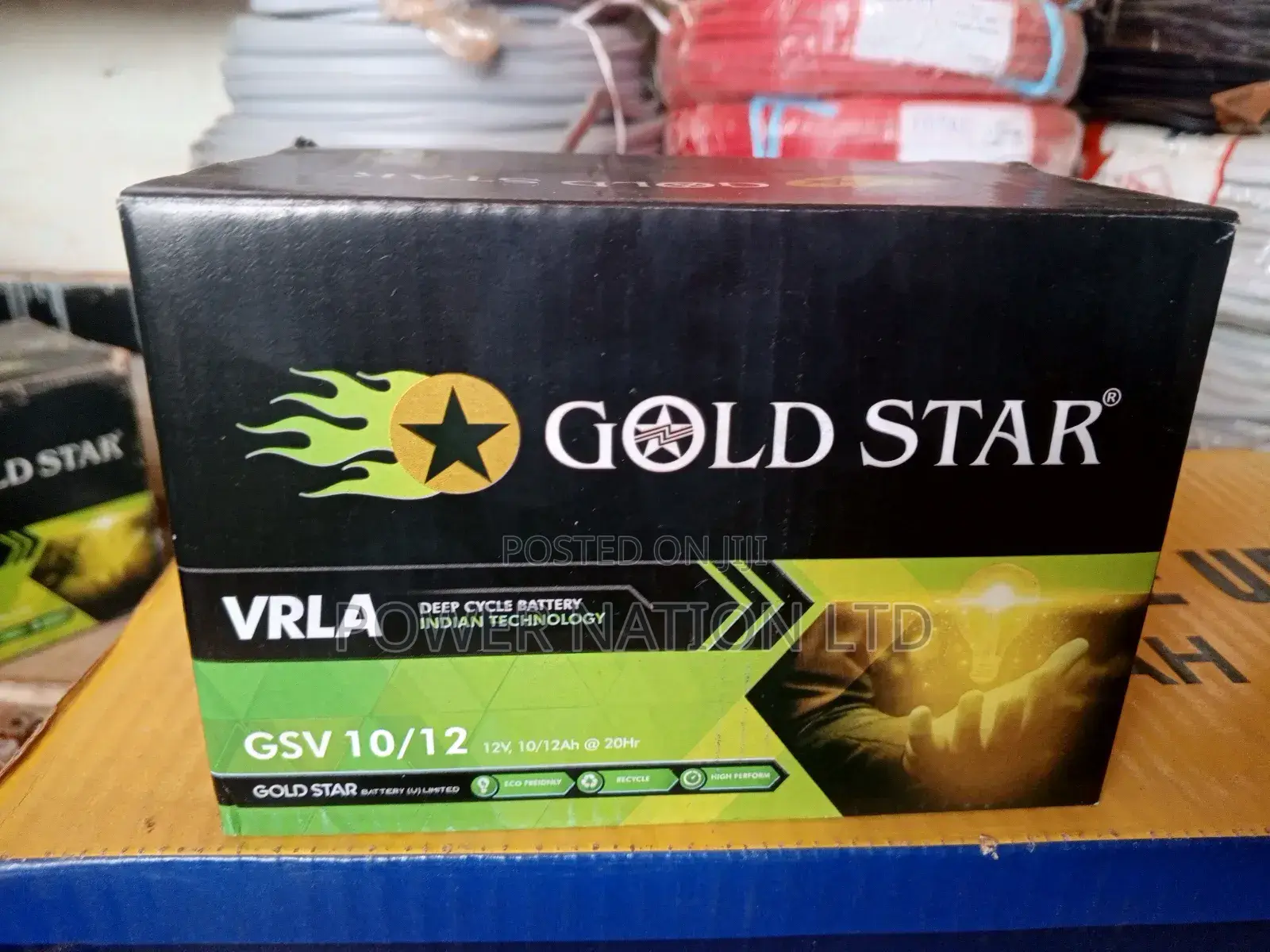 12ah Gold Star Solar Battery TENNA