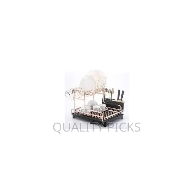 Stainless Aluminium Dish Drying Rack Kitchen Organizer
