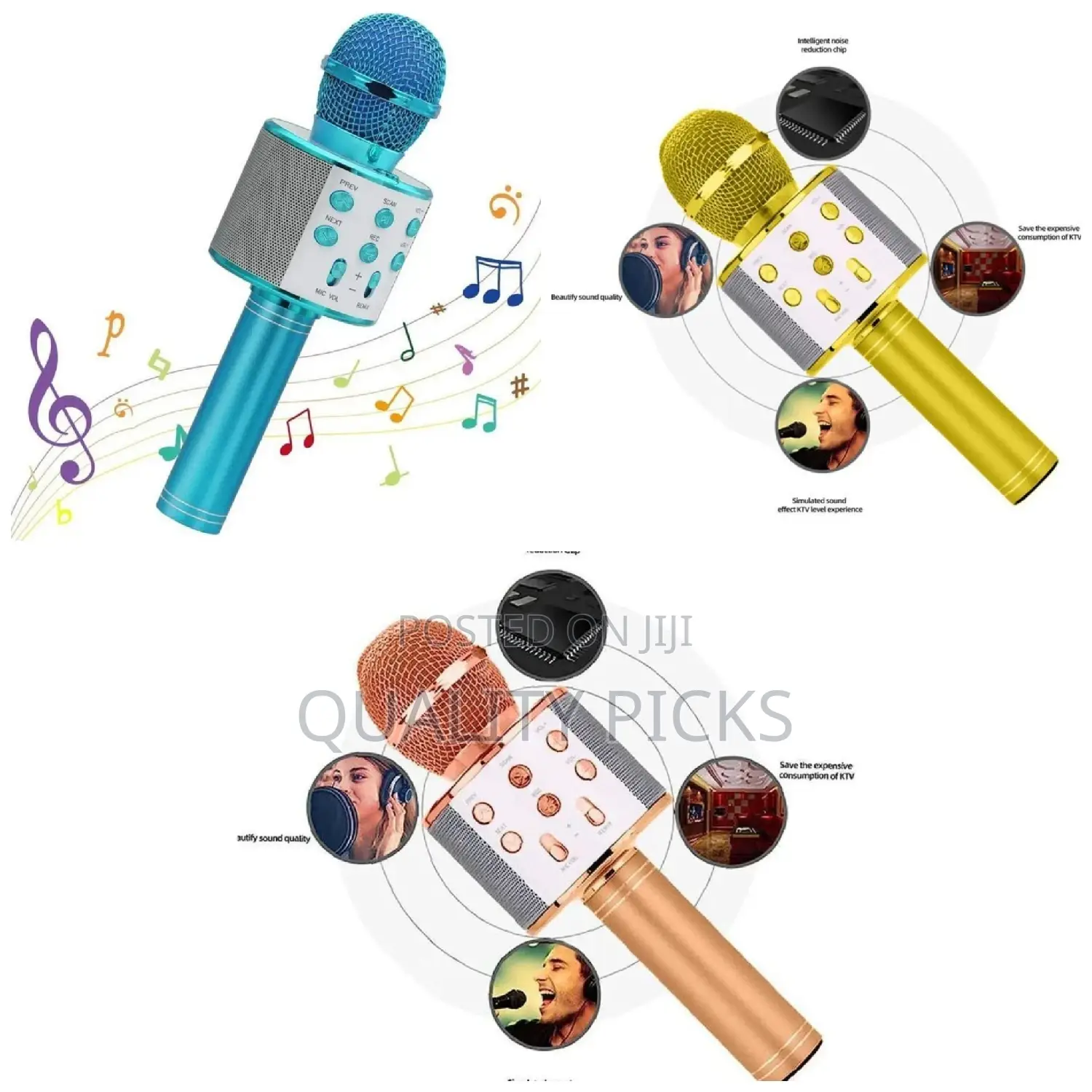 Mini Karaoke KTV Microphone Handheld Bluetooth