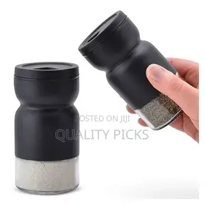 2 Piece Glass Salt and Pepper Shakers Mill