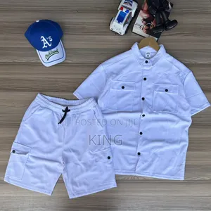 Sooth Double Pocket Shirt and Short Set