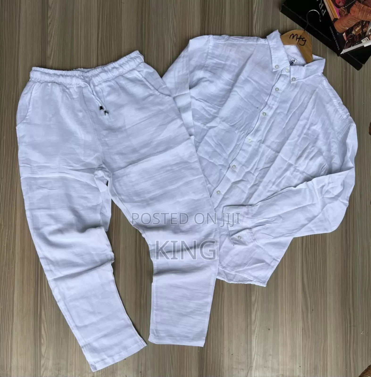 Unique Linen Suit. Shirt and Pants