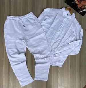Unique Linen Suit. Shirt and Pants