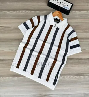 Sporty Knitted White T-Shirts