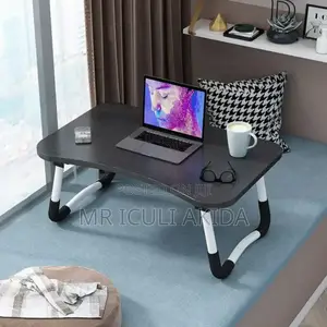 Potable Foldable Bedside Laptop/Reading Table WTH Cup Holder