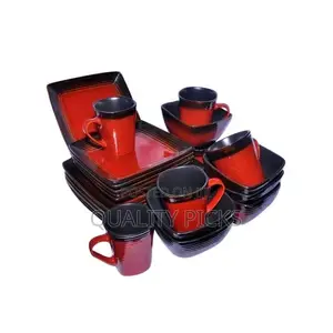 Other 24 Piece Square Plates,Bowls,Cups Dinner Set