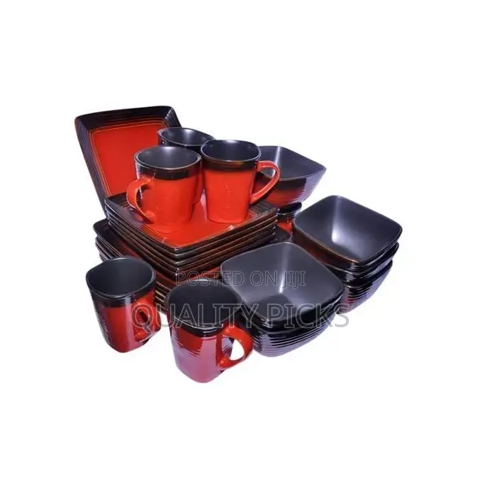 Other 24 Piece Square Plates,Bowls,Cups Dinner Set