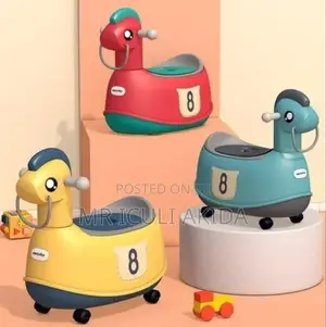 Plastic Horse Shape Ride on Wheeled Baby Potty Seat Trainer