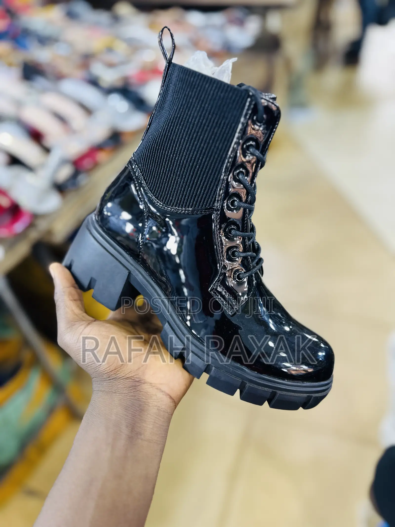 Original Women’S Black Shinny Mirror Boots