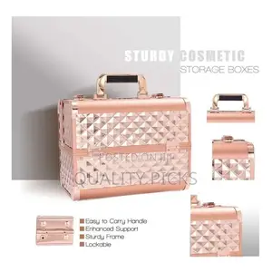 Diamond Cut Professional Beauty Makeup Cosmetic Vanity Case